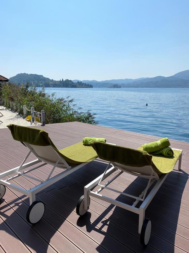 La Playa Cottage Con Spiaggia Privata Pettenasco Extérieur photo